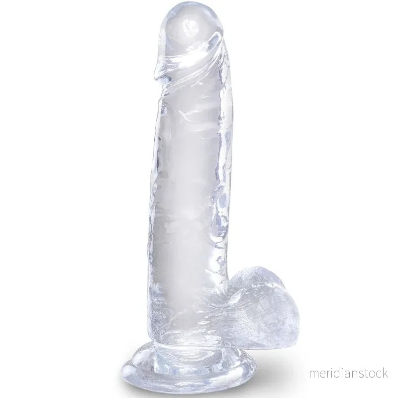 KING COCK - CLEAR REALISTIC PENIS WITH BALLS 15.2 CM TRANSPARENT - Bild 3