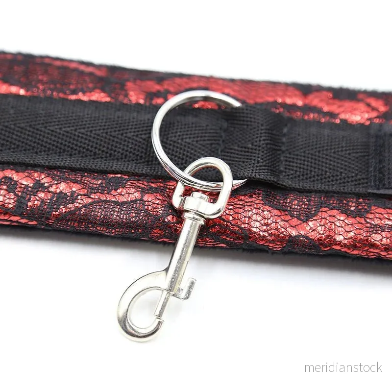 OHMAMA FETISH - VELVET HANDCUFFS WITH NYLON TAPE - Bild 3
