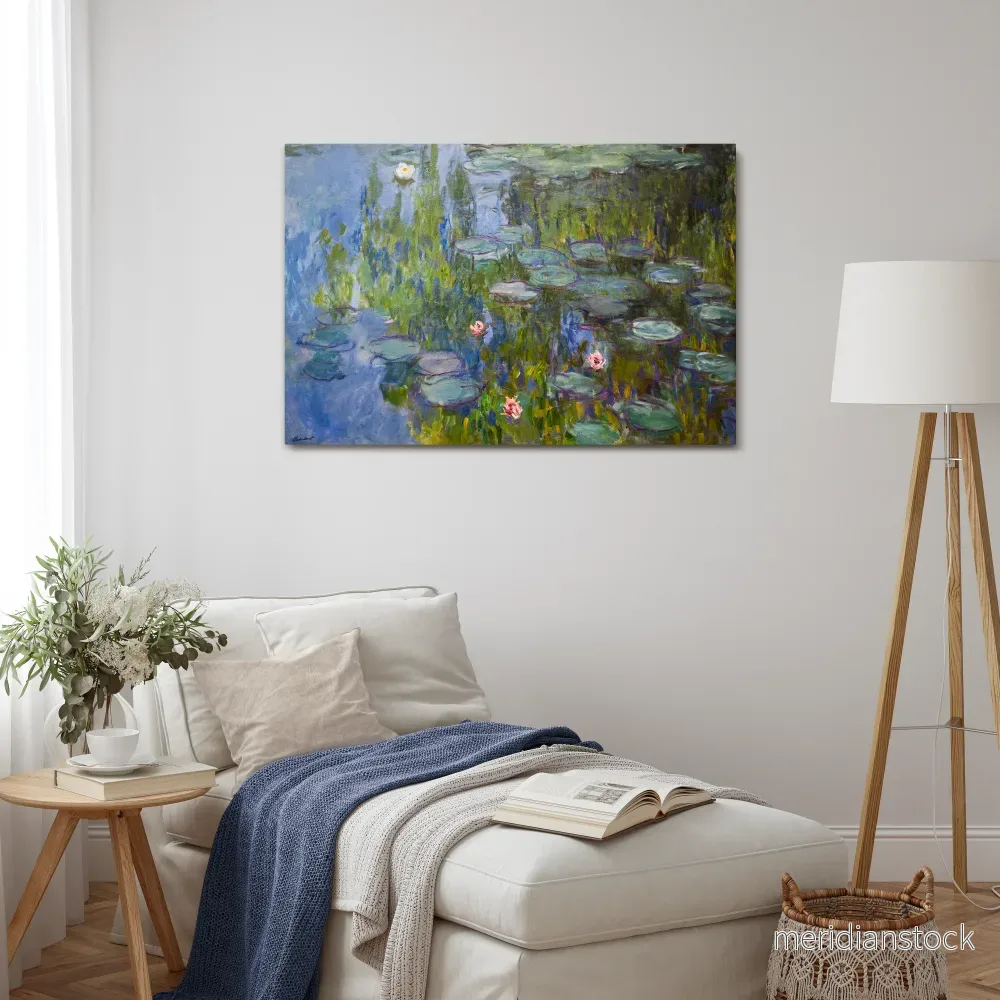 WATER LILIES Horizontal Canvas Print - Bild 2