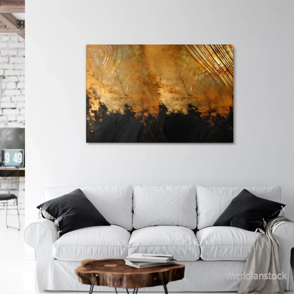 FLUID EMBER Horizontal Canvas Print - Bild 2
