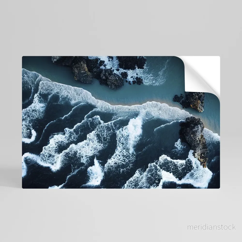 COSMIC COASTLINE Självhäftande Horisontell Poster - Bild 2