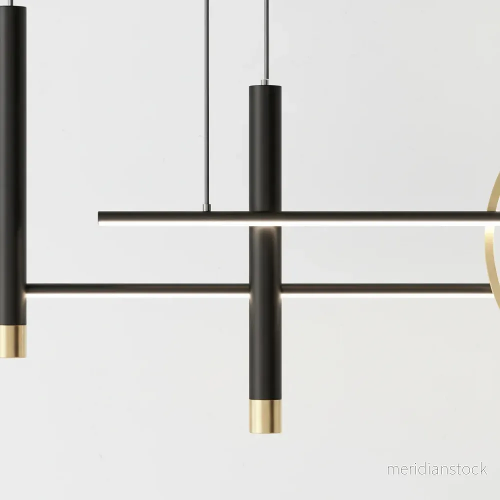Minimalistisk metallhänglampa - Pendoria - Bild 3