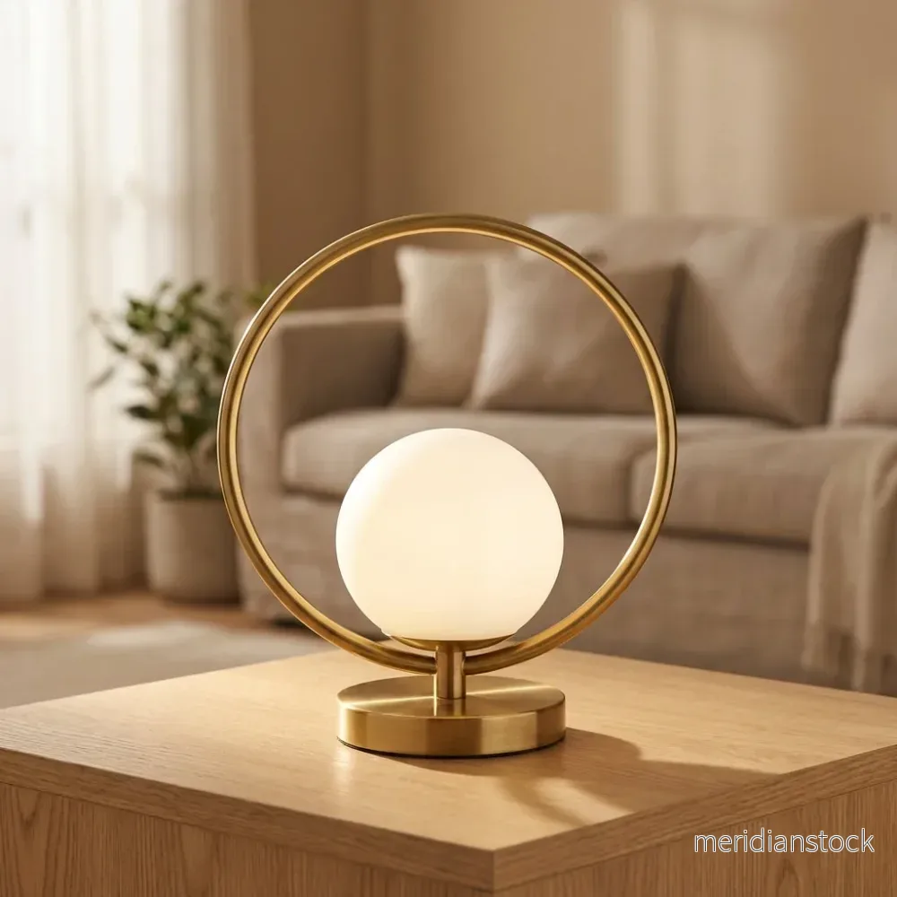 Dimmbar ringformad bordslampa - Orbella