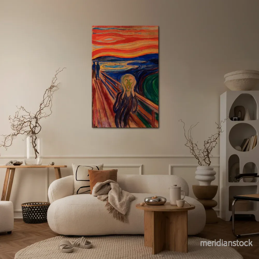 THE SCREAM Vertical Canvas Print - Bild 2