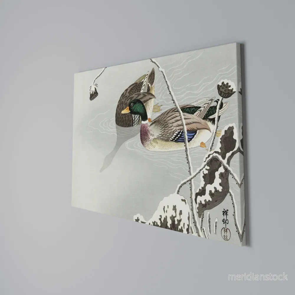 DANCE OF DUCKS Horizontal Canvas Print - Bild 3