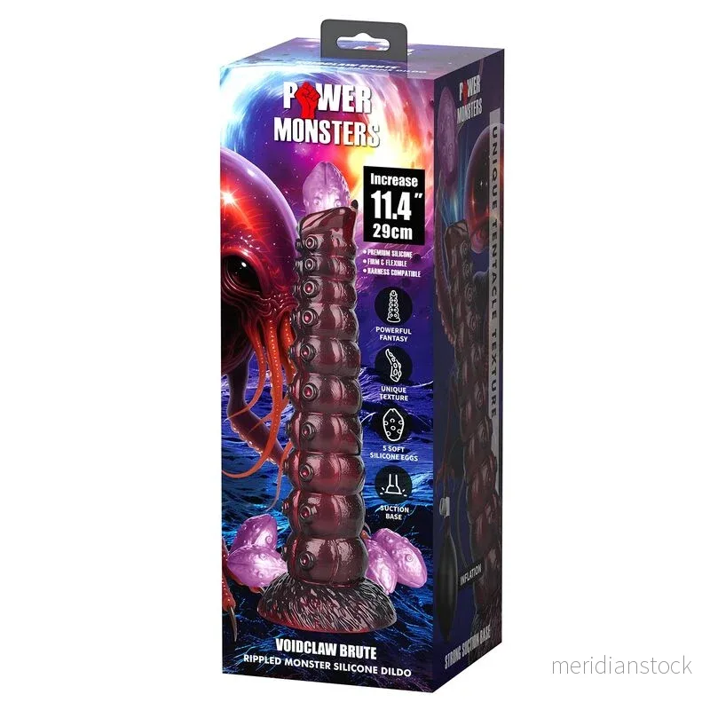 POWER MONSTERS - VOIDCLAW BRUTE BICOLOR INFLATABLE FANTASY SILICONE DILDO 29 CM Ø 5.7 CM - Bild 2