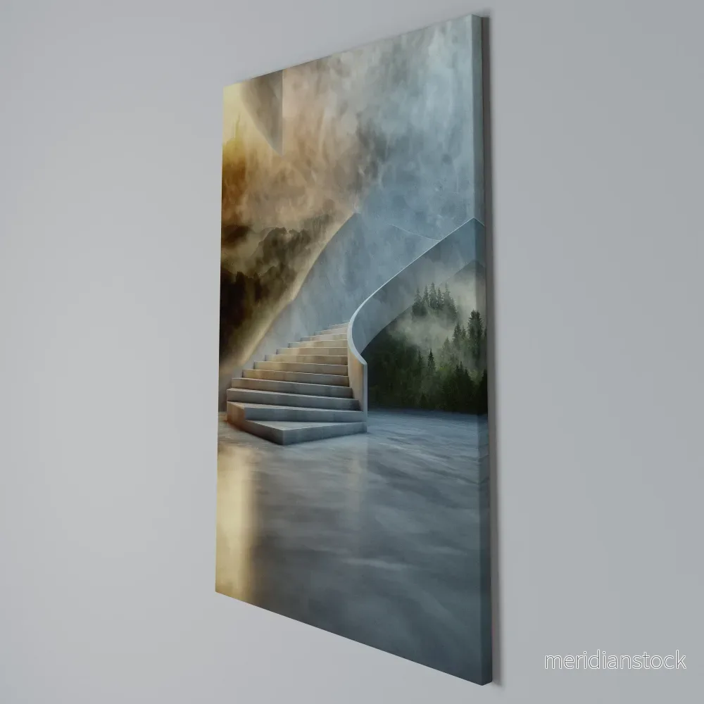 STEPS TO SERENITY Vertical Canvas Print - Bild 3