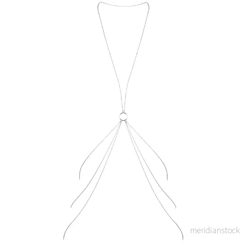 BIJOUX - MAGNIFIQUE METAL CHAINS FOR THE BODY 8 SILVER