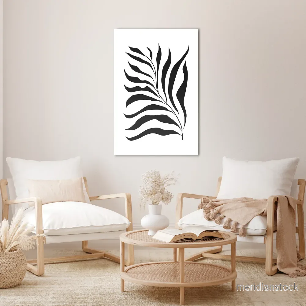 SHADOW PLANT Vertical Canvas Print - Bild 2