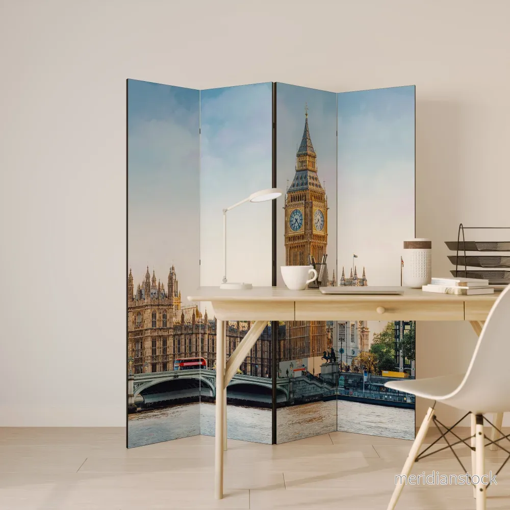 TIMELESS LONDON ELEGANCE Rumsavdelare 4 paneler - Bild 3