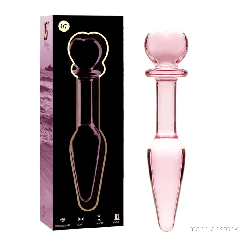 NEBULA SERIES BY IBIZA - MODEL 7 ANAL PLUG BOROSILICATE GLASS CLEAR 13.5 CM -O- 3 CM - Bild 2