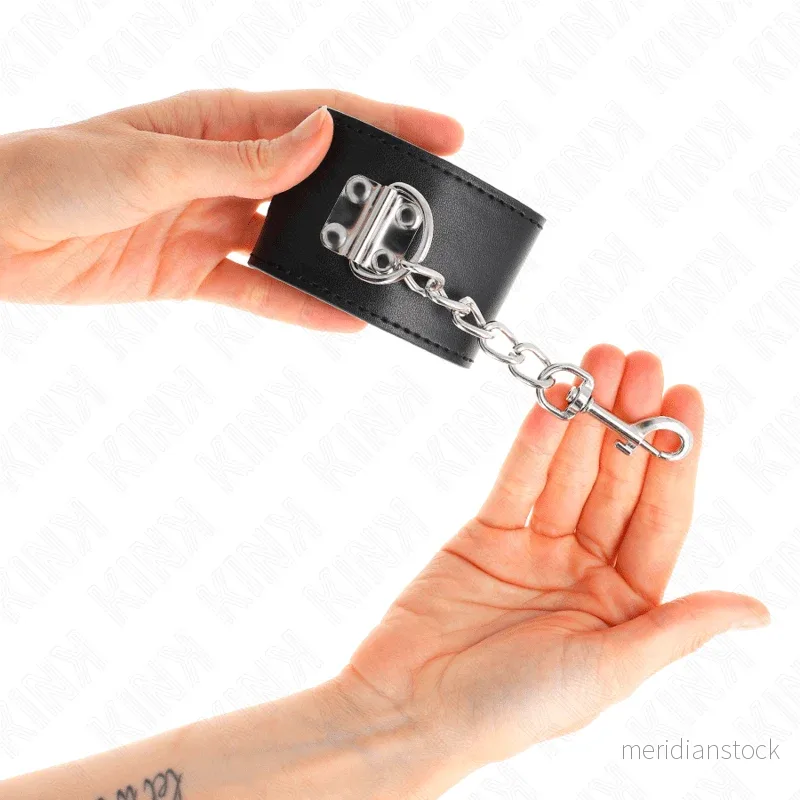 KINK - WRIST RESTRAINTS WITH PADLOCK CLOSURE BLACK ADJUSTABLE 16-23 CM X 5.5 CM - Bild 3