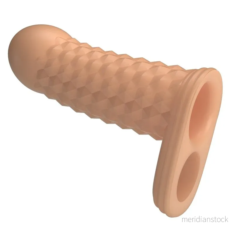 PRETTY LOVE - WOLFRAM PENIS EXTENSION SLEEVE 11.5 CM Ø 3.8 CM NATURAL