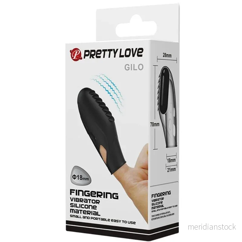 PRETTY LOVE - GILO SILICONE FINGER VIBRATOR BLACK - Bild 3