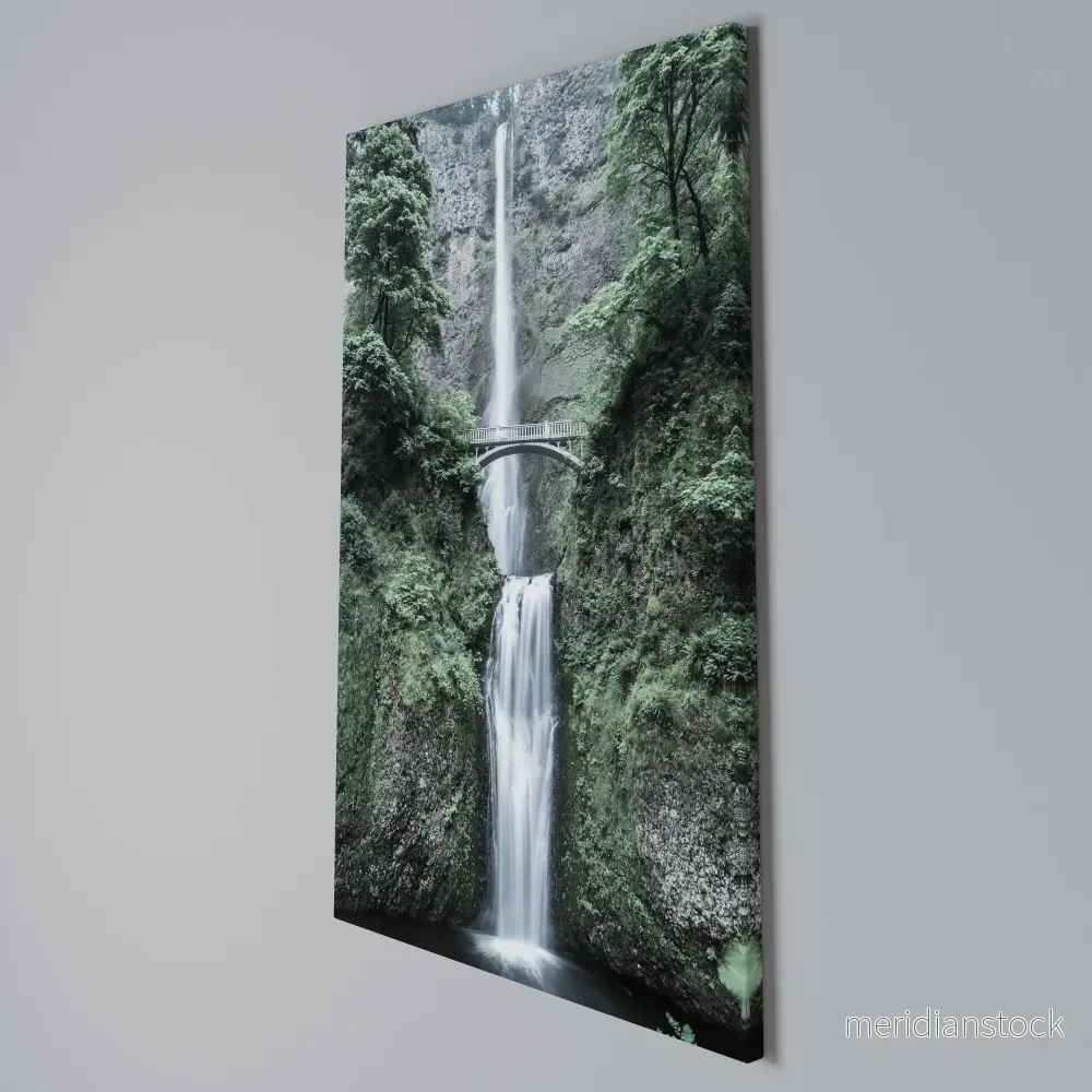 MYSTICAL WATERSCAPE BRIDGE Vertical Canvas Print - Bild 3