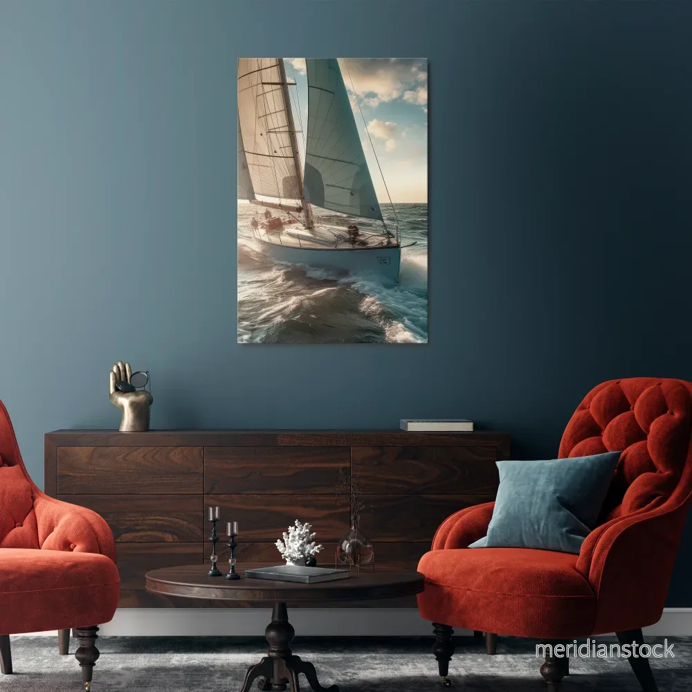 WAVES OF FREEDOM Vertical Canvas Print - Bild 2