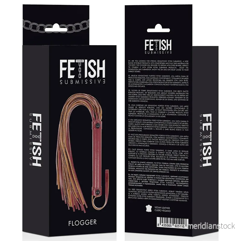 FETISH SUBMISSIVE DARK ROOM - VEGAN LEATHER WHIP - Bild 2