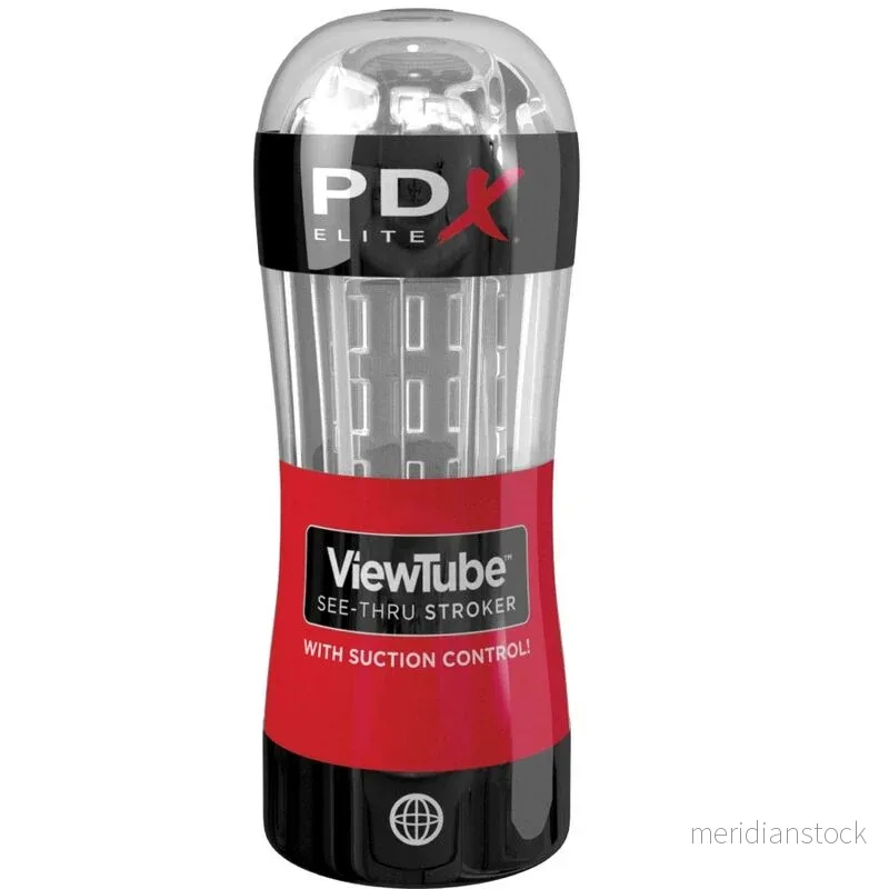 PDX ELITE - STROKER VIEWTUBE MASTURBATOR CONTROL TRANSPARENT STIMULATING WAVES - Bild 3