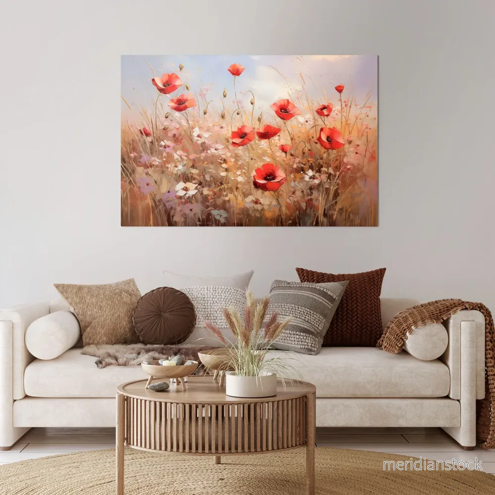 POPPY DREAMSCAPE Horizontal Canvas Print