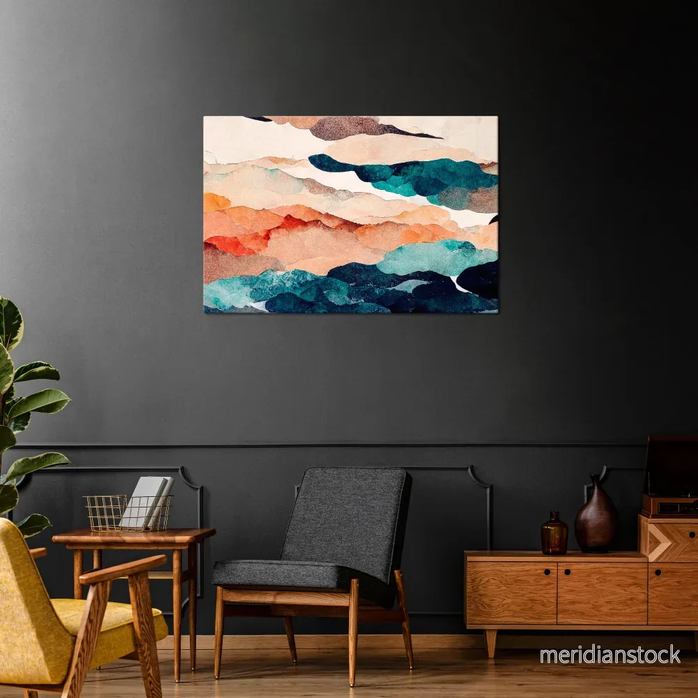 ABSTRACT LANDSCAPE Horizontal Canvas Print - Bild 2