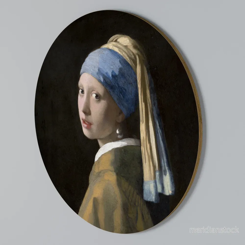 GIRL WITH A PEARL EARING Rund väggdekor