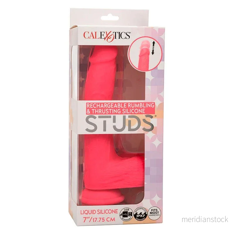 CALEXOTICS - STUDS REALISTIC VIBRATOR 10 VIBRATIONS PINK - Bild 3