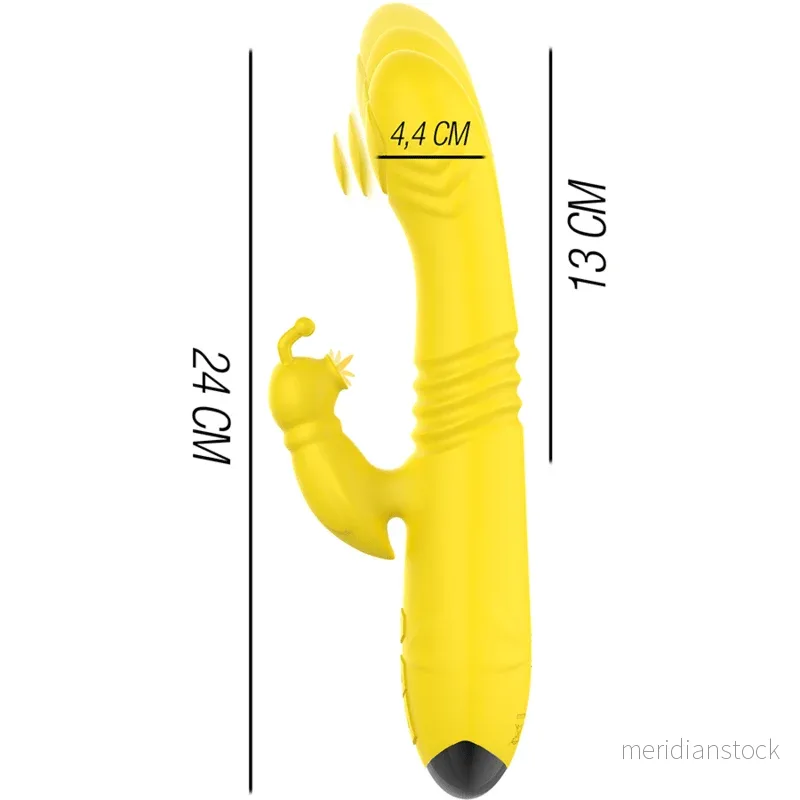 INTENSE - TOKY MULTIFUNCTION VIBRATOR UP & DOWN WITH CLITORAL STIMULATOR YELLOW - Bild 2