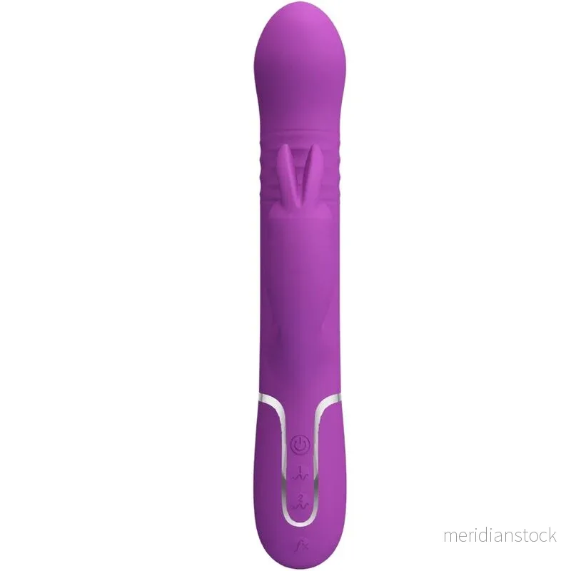 PRETTY LOVE - COALE 4 IN 1 MULTIFUNCTION RABBIT VIBRATOR PURPLE
