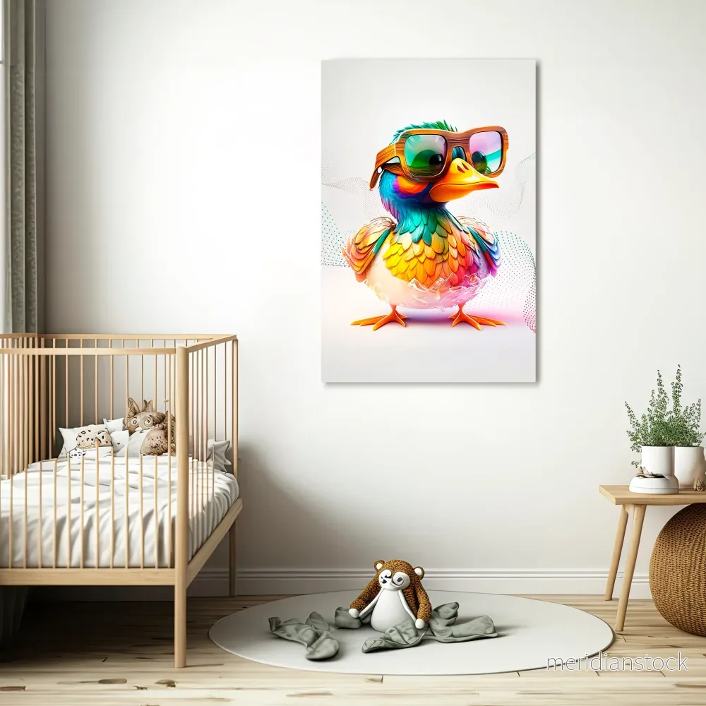 QUACKY FUN Vertical Canvas Print - Bild 2