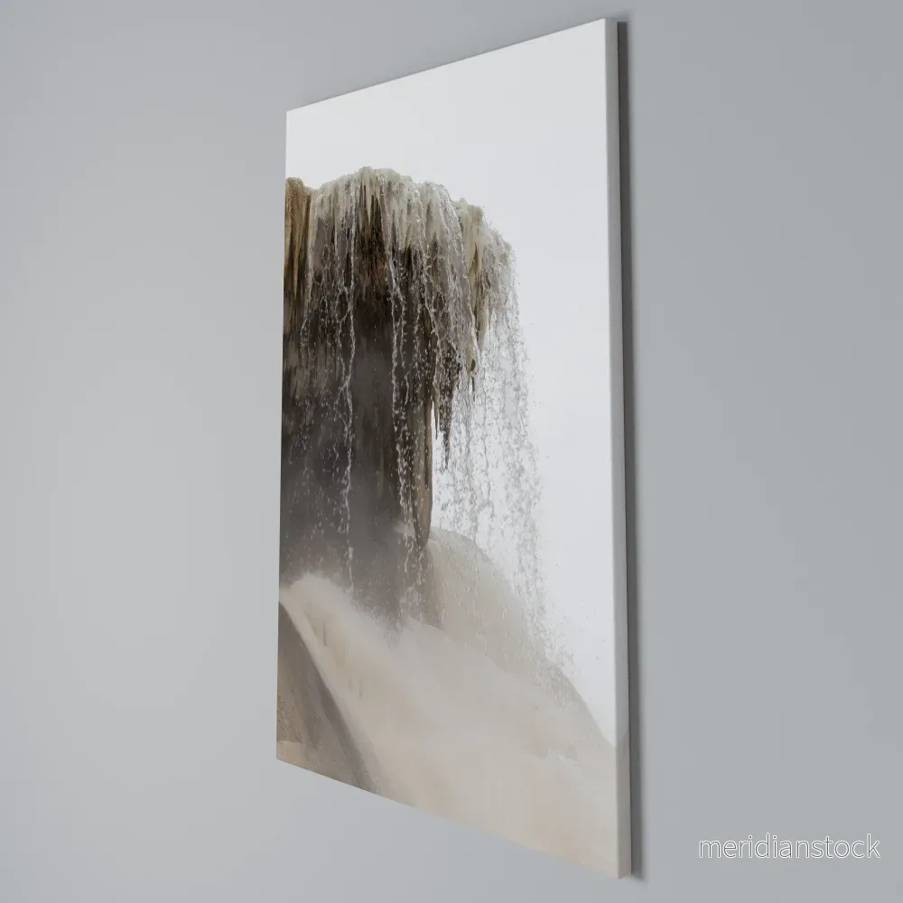 MAMMOTH HOT SPRINGS Vertical Canvas Print - Bild 3