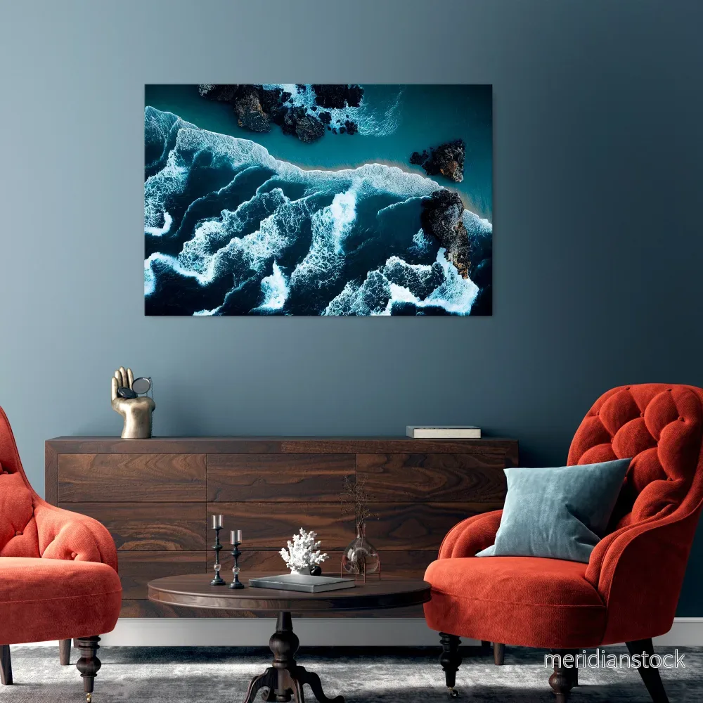 COSMIC COASTLINE Horizontal Canvas Print - Bild 2