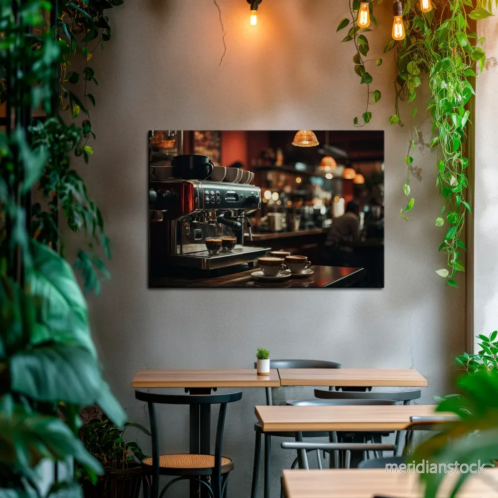 BARISTA’S DREAM MACHINE Horizontal Canvas Print - Bild 2