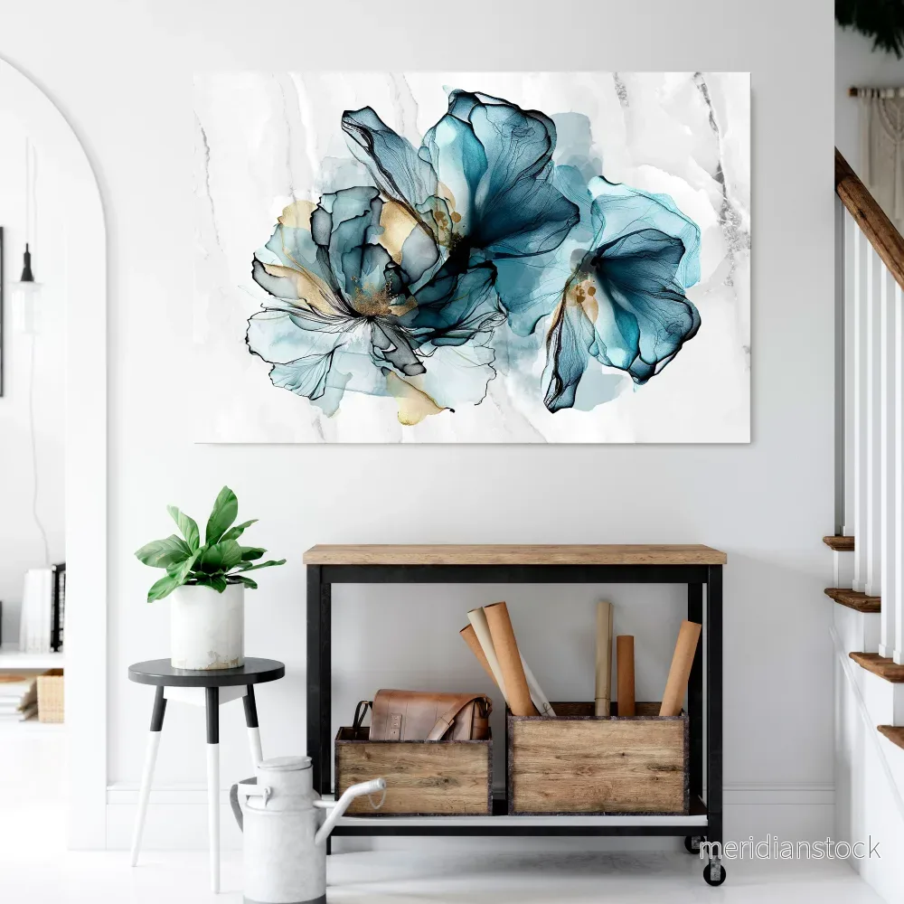 ELEGANT AQUARELLE Horizontal Canvas Print - Bild 2
