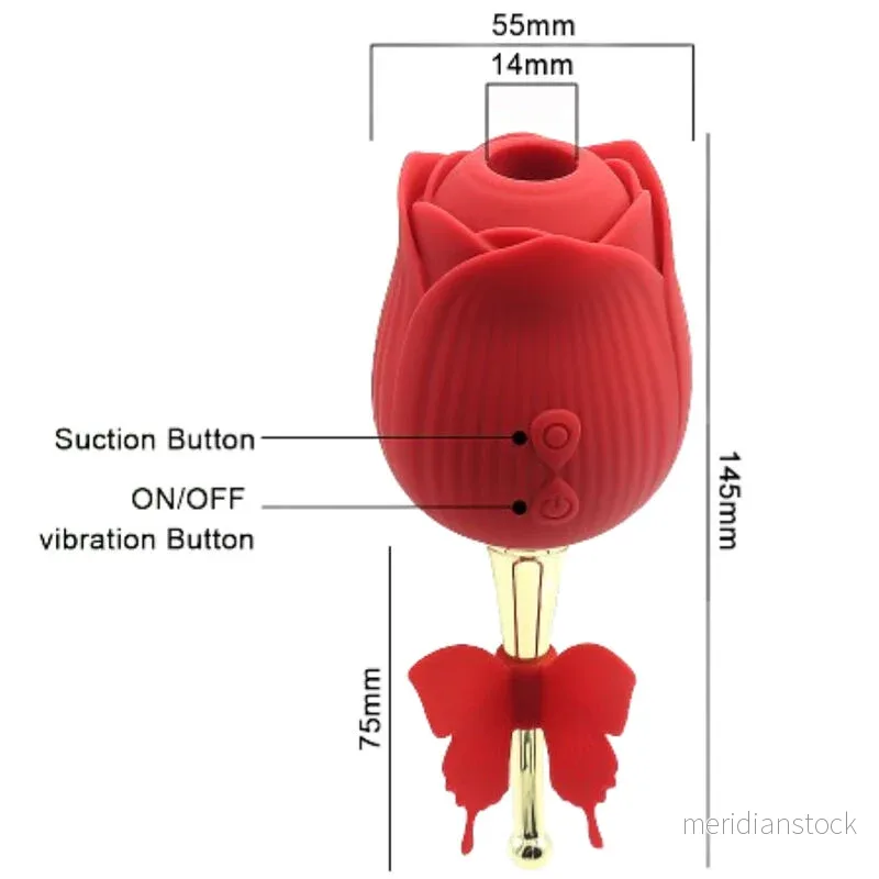 ARMONY - BUTTERFLY FLOWER SUCTION RED - Bild 3