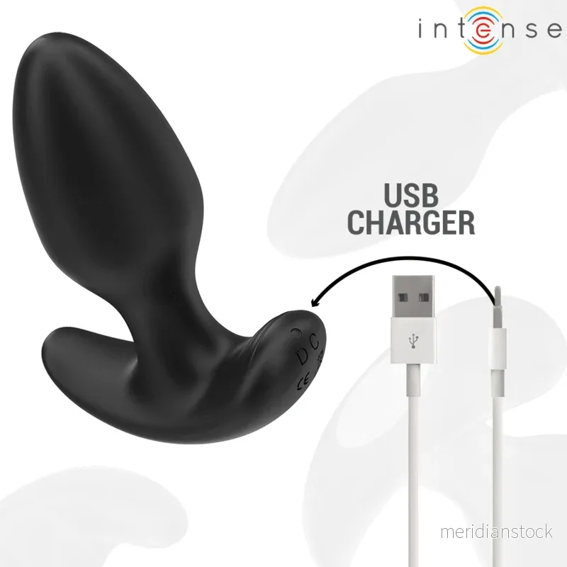 INTENSE - JOEY ANAL PLUG 10 VIBRATIONS BLACK REMOTE CONTROL - Bild 2