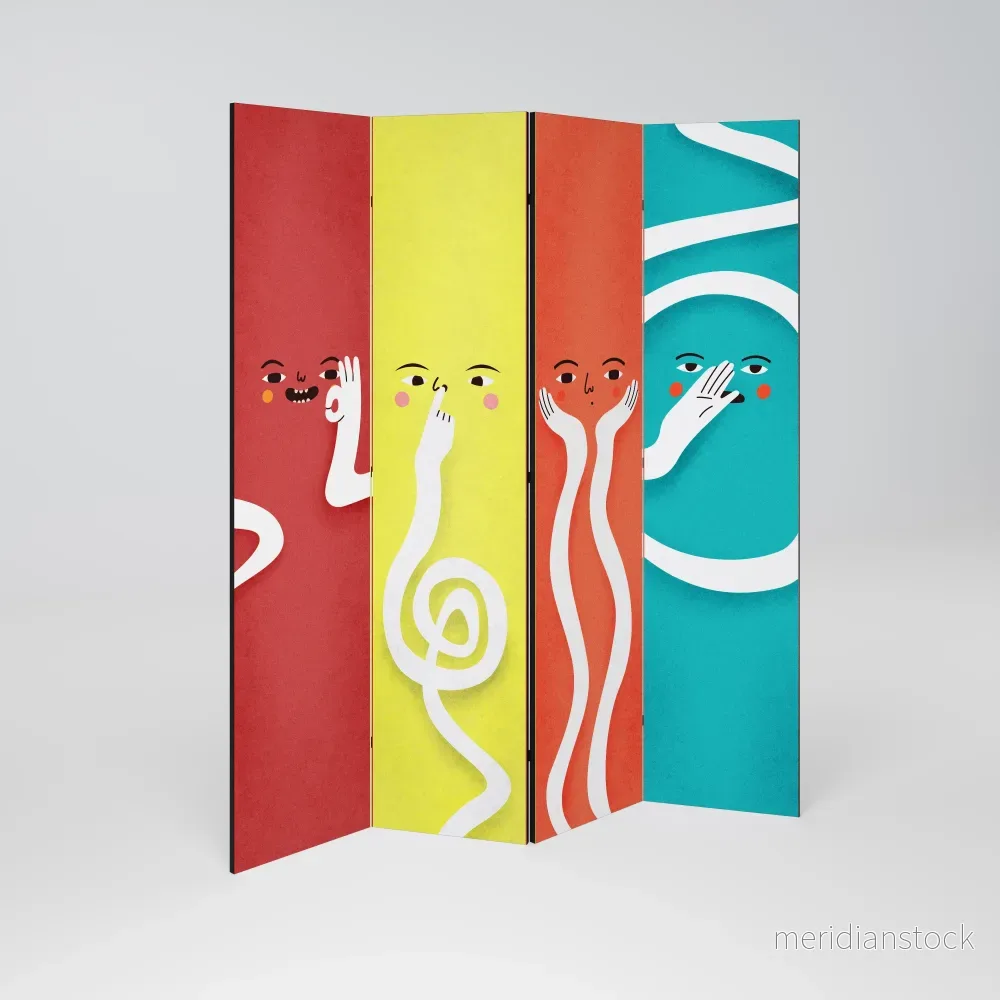 LIVELY FEATURES Rumsavdelare 4 paneler