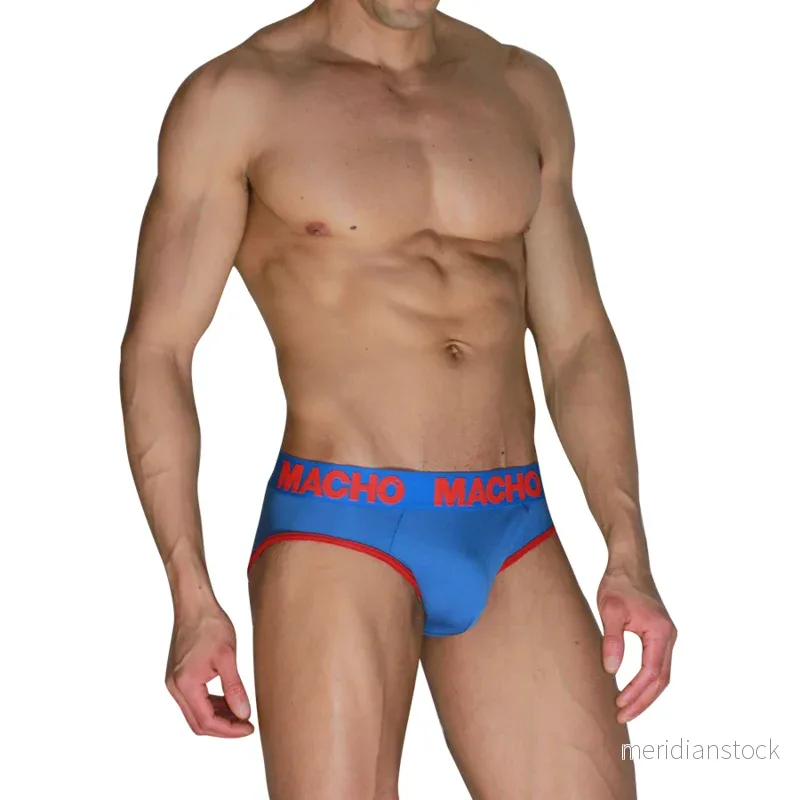 MACHO - MCH005 CLASSIC SLIP BLUE + RED S - Bild 3