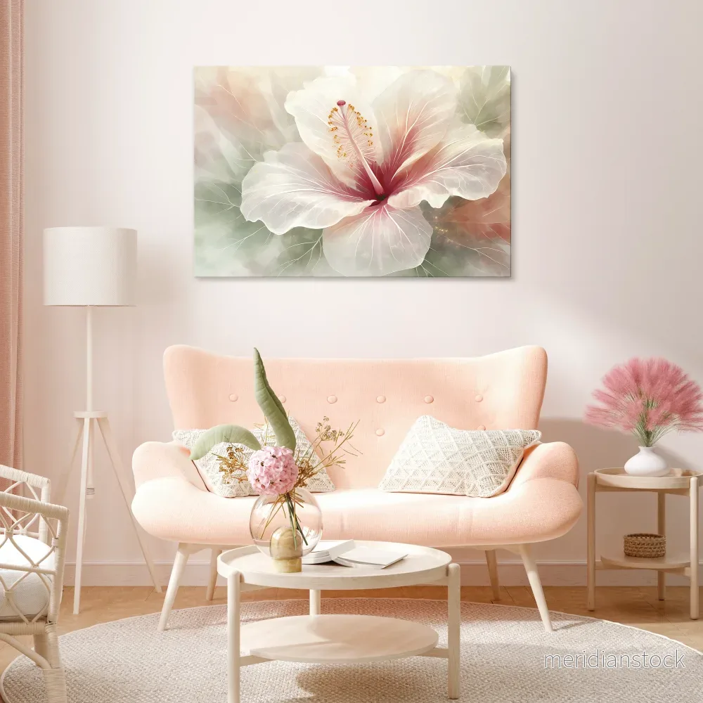 GOSSAMER FLORAL DREAM Horizontal Canvas Print - Bild 2
