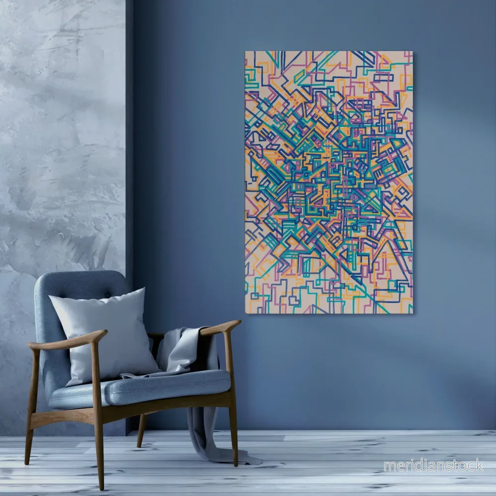 MEMORIES MAP Vertical Canvas Print - Bild 2