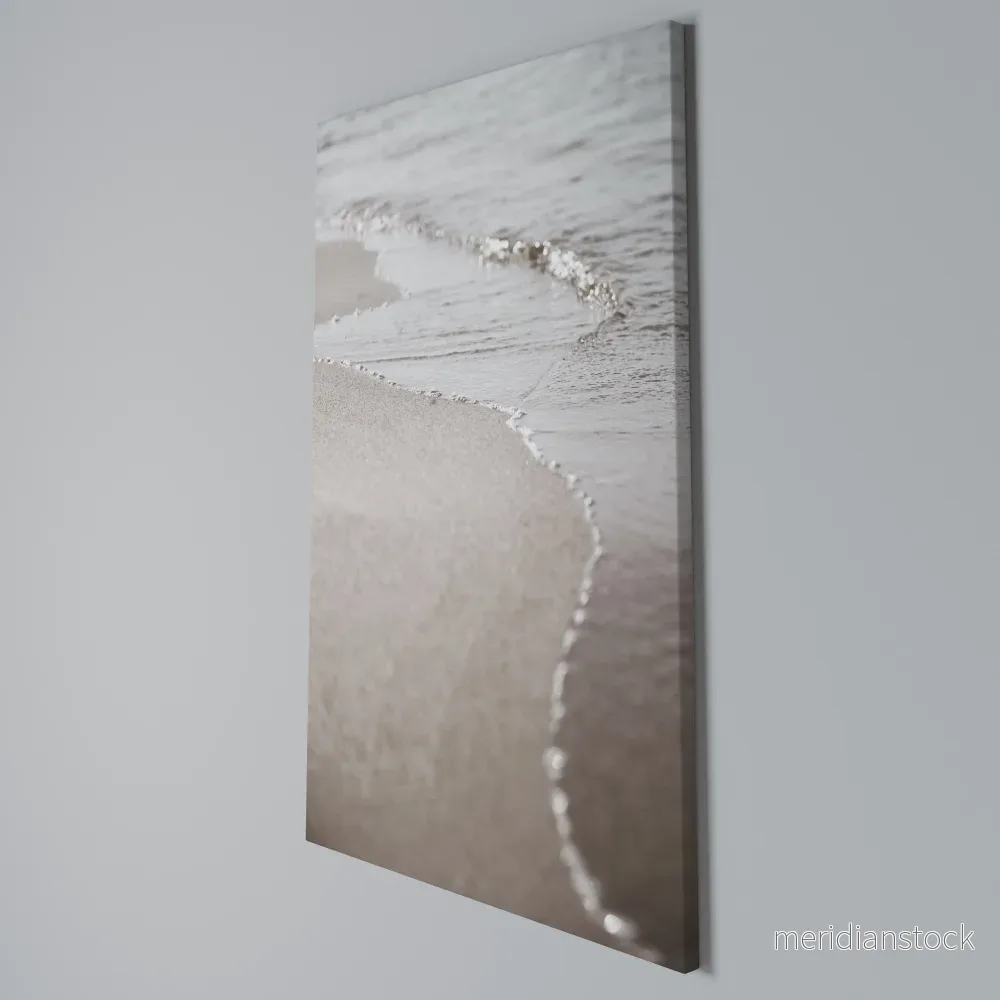 SILKEN SHORELINE DANCE Vertical Canvas Print - Bild 3