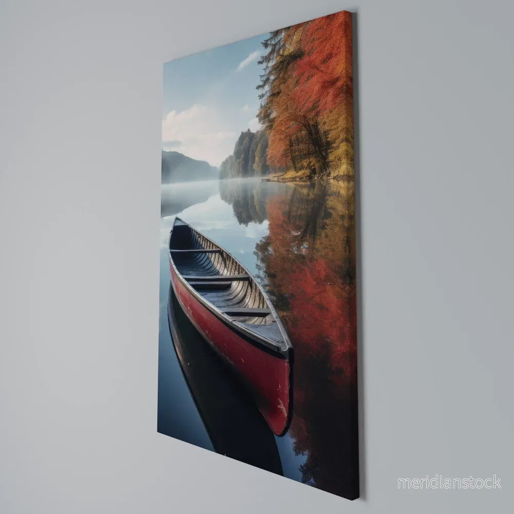 BOAT OF TRANQUILITY Vertical Canvas Print - Bild 3