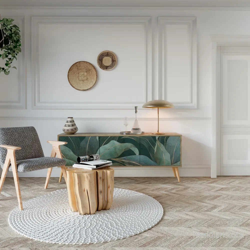 ROYAL GREEN TV-bänk med 3 dörrar - Bild 3