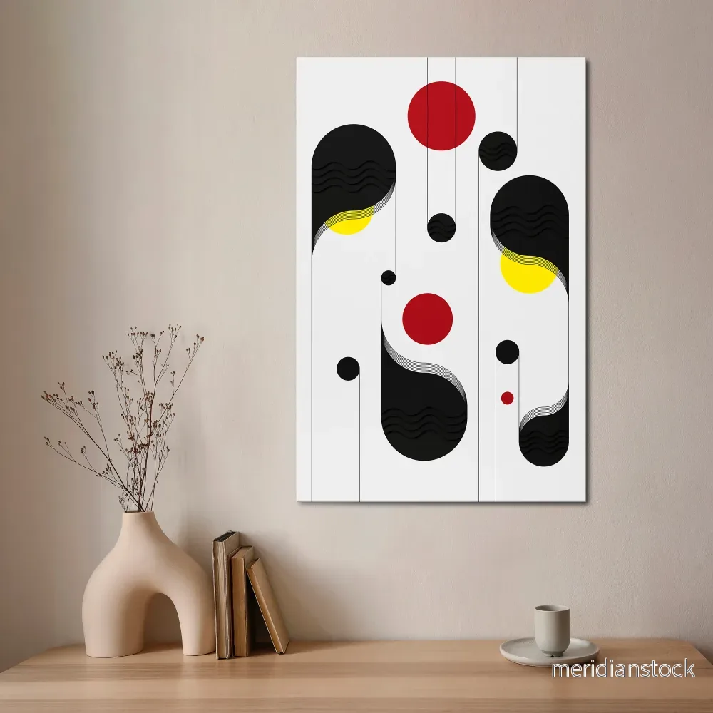 DOT-TO-DOT LULLABY Vertical Canvas Print - Bild 2