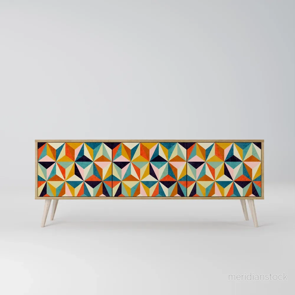 TESSELATE TREASURES TV-bänk med 3 dörrar - Bild 2