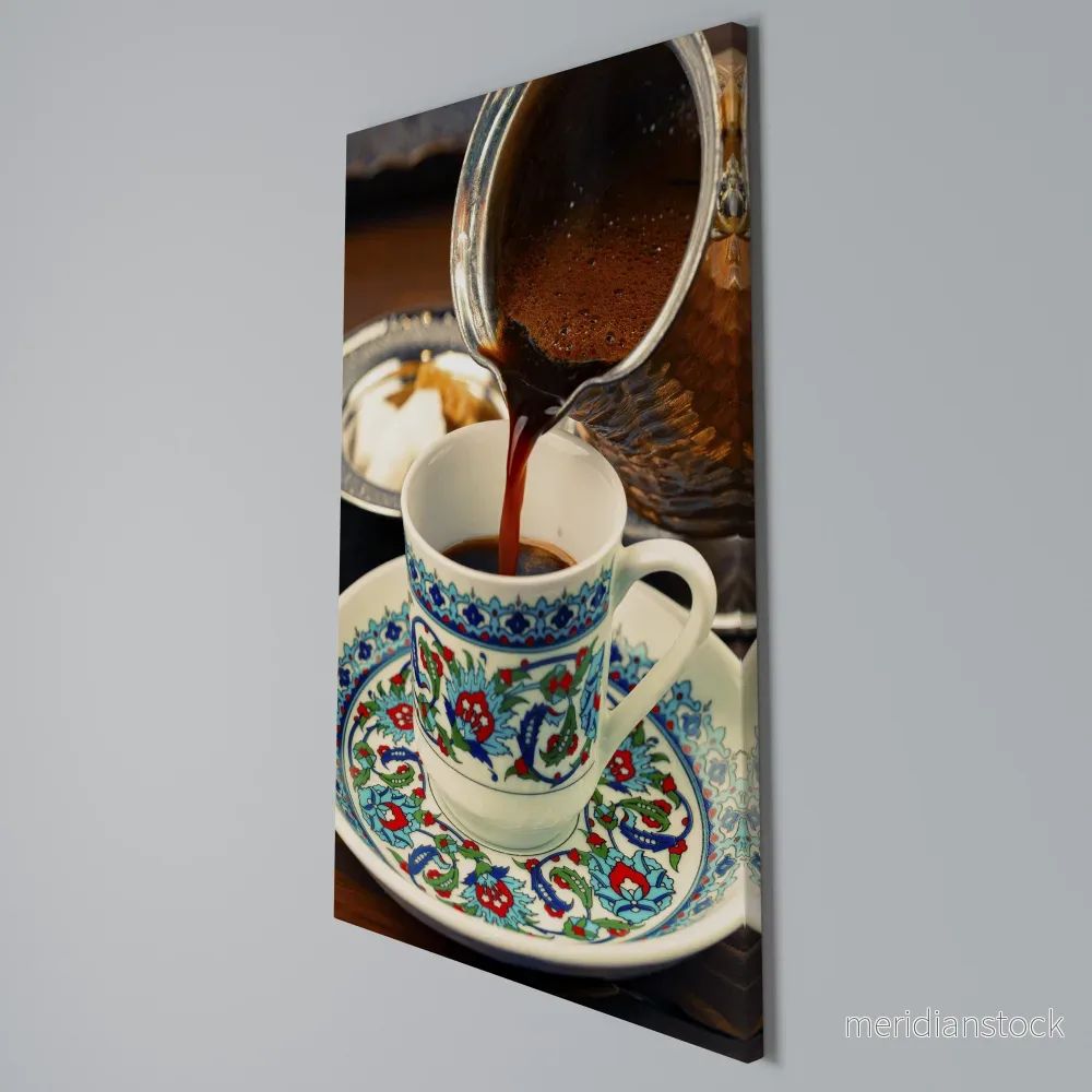 TRADITION IN A CUP Vertical Canvas Print - Bild 3