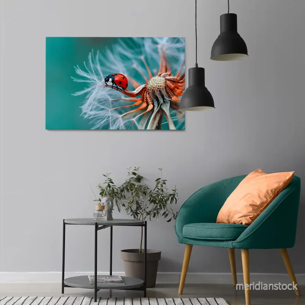 LADYBUG BALANCE Horizontal Canvas Print