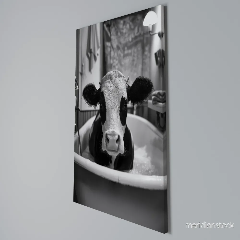 MONOCHROME MOOOD Vertical Canvas Print - Bild 3