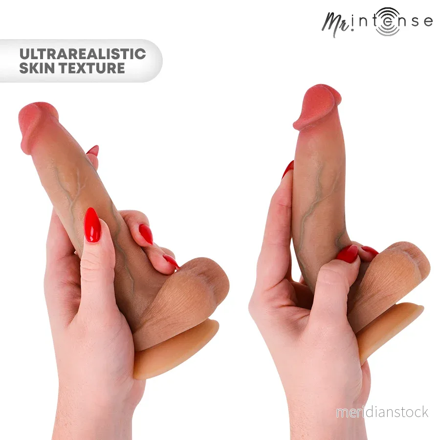 MR INTENSE - BRUCE S SILICONE DILDO WITH TESTICLES 17.8 CM -Ø- 4 CM - Bild 2