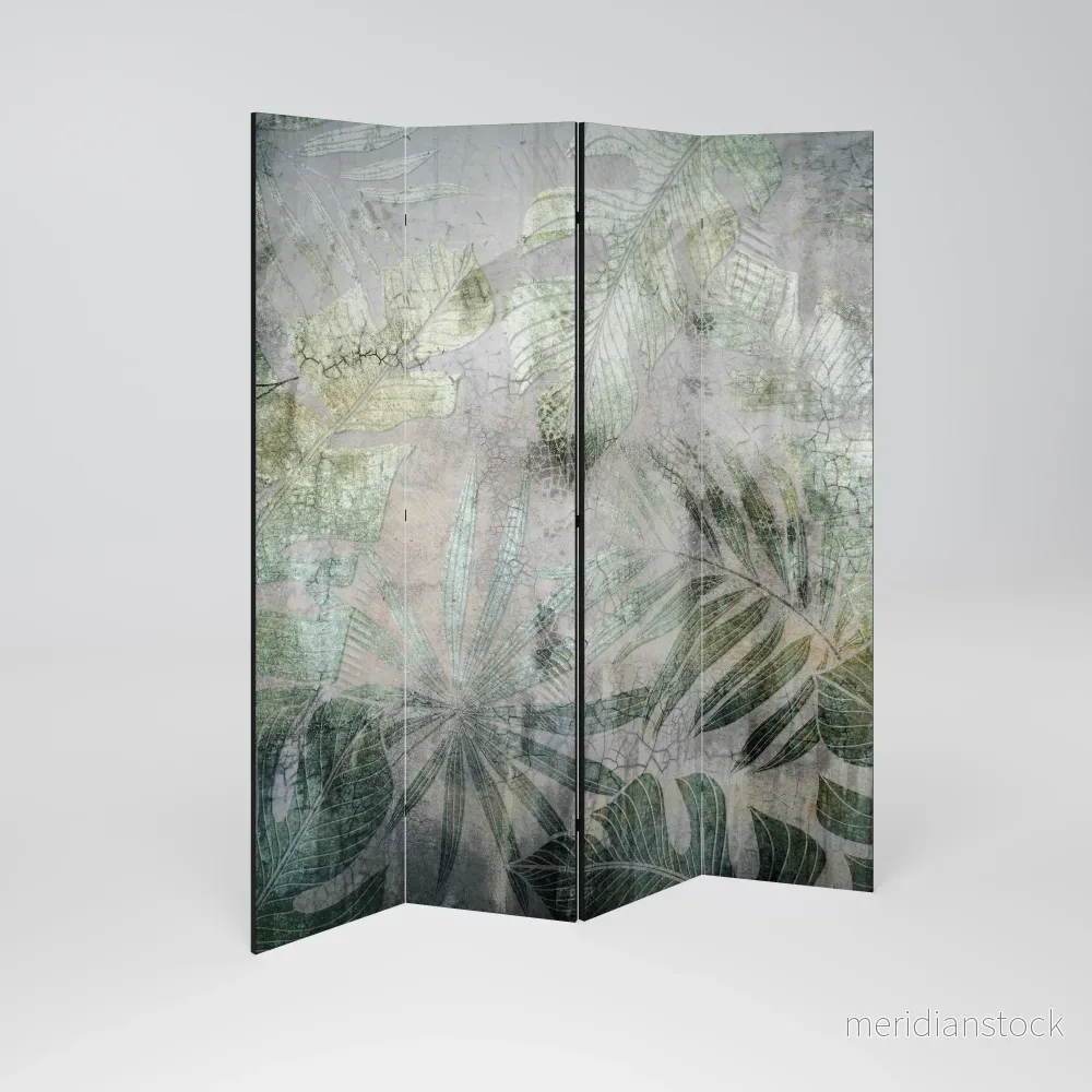 HARMONY IN GREENERY Rumsavdelare 4 paneler