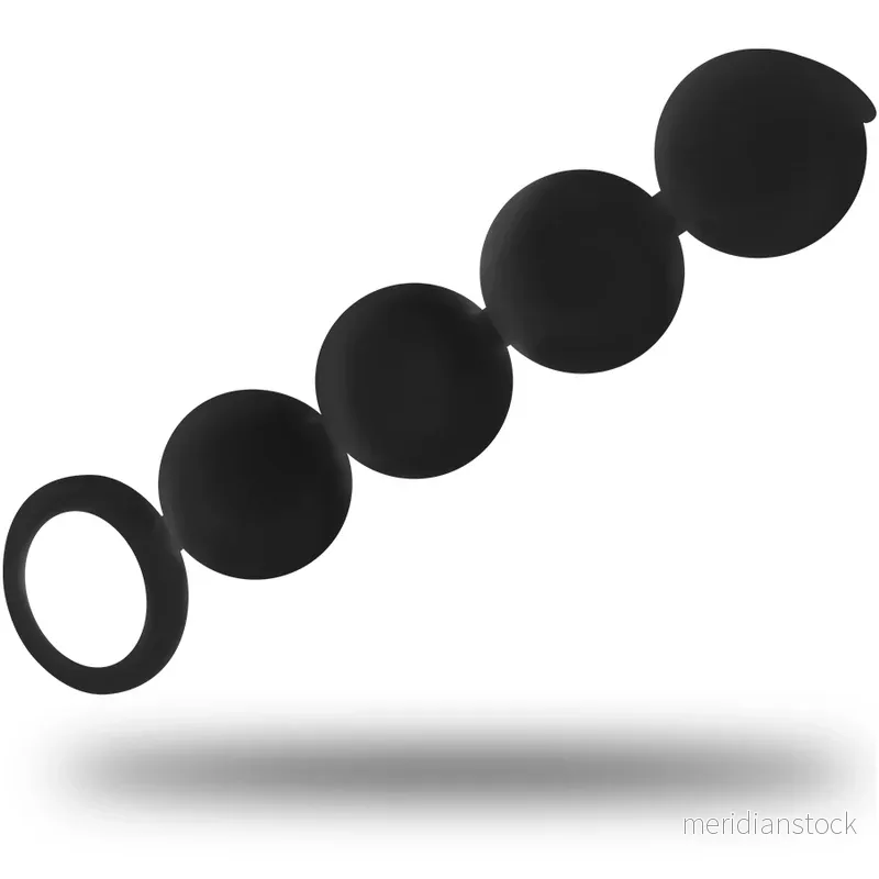 BLACK&SILVER - LENNON ANAL ROSARY 4 SILICONE SPHERES 15 CM - Bild 2